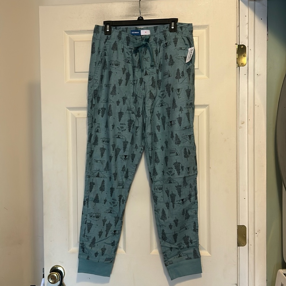 Old Navy Pajama/Lounge Joggers Size Medium Green